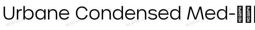 Urbane Condensed Med字体转换